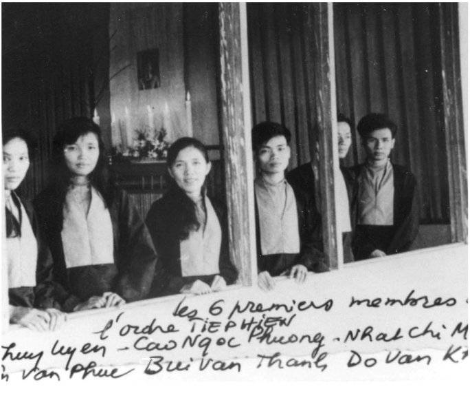 Sáu đệ tử đầu tiên thọ giới Dòng Tu Tiếp hiện